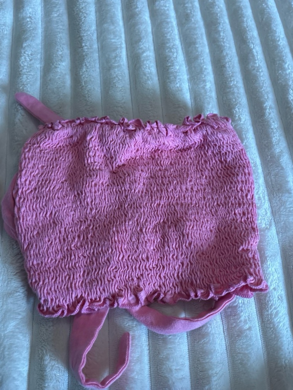 Tilly's Pink Smocked Tank Top